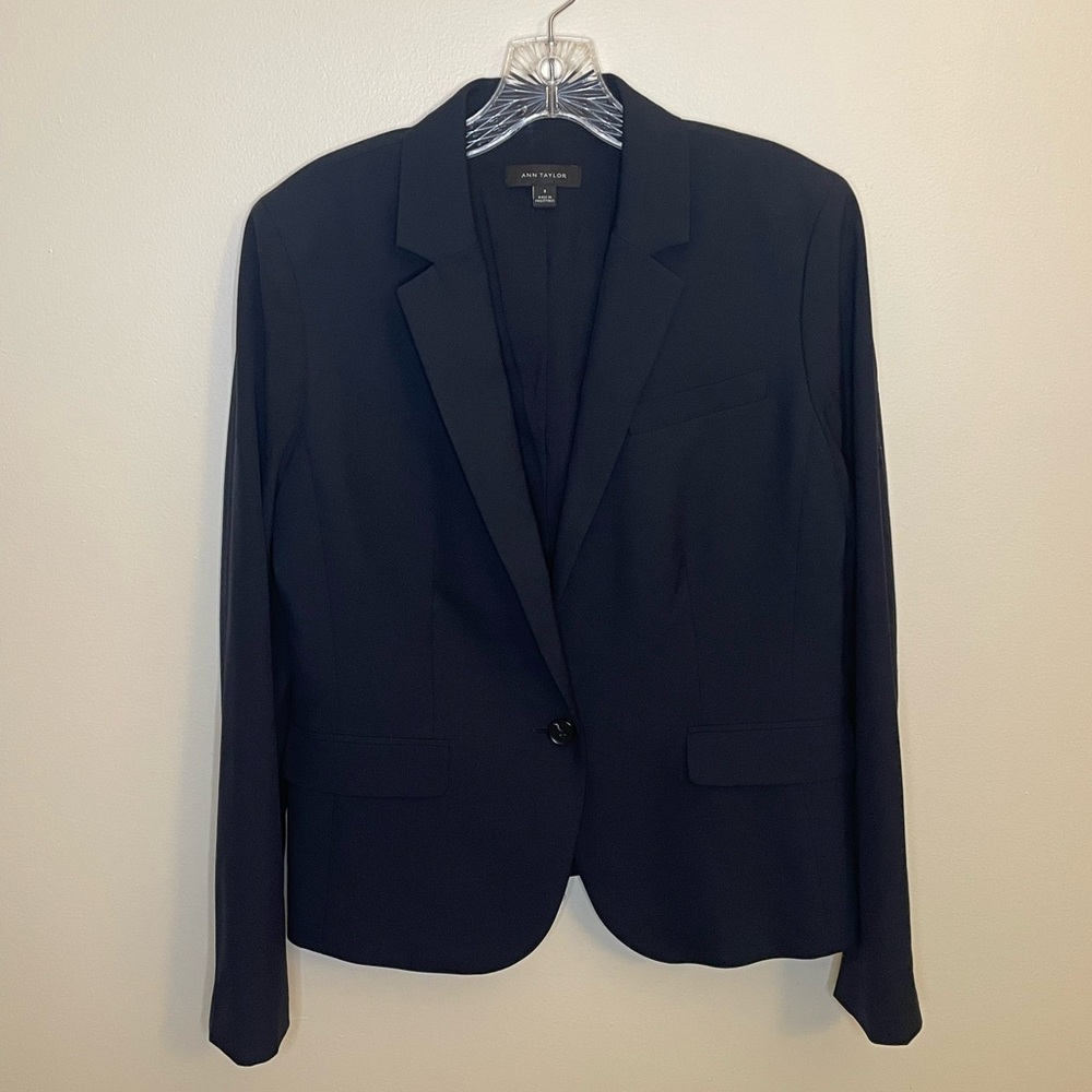 Ann Taylor Navy Blue Blazer